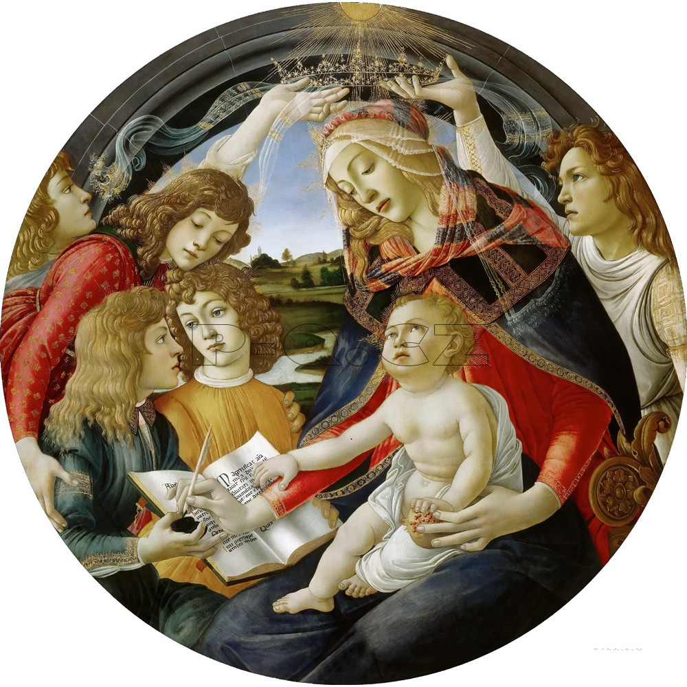 SÁLAVÝ INFRAČERVENÝ TOPNÝ PANEL – OBRAZ: SANDRO BOTTICELLI MADONNA DEL MAGNIFICAT Rozměr:800x600x1mm Příkon:500w