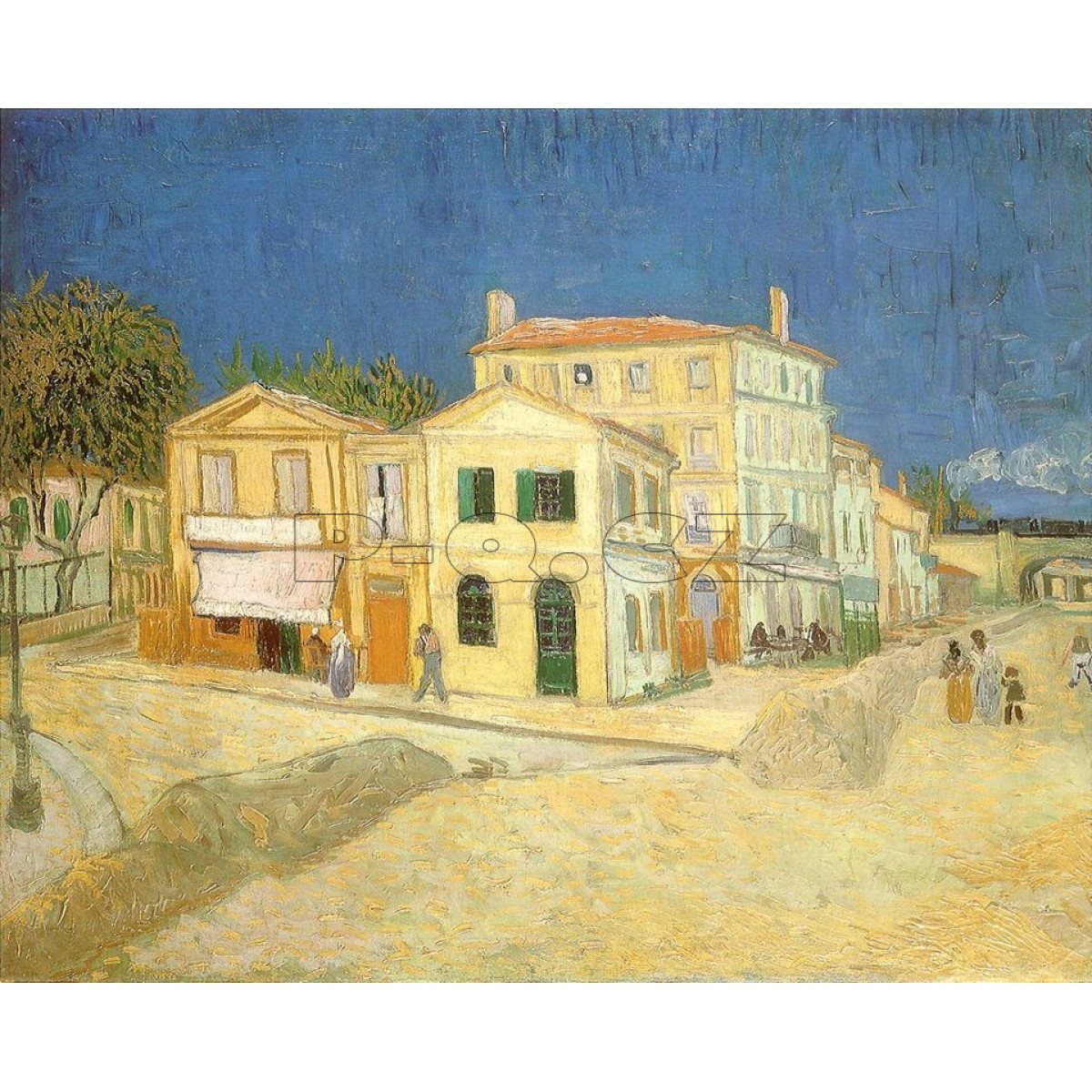 SÁLAVÝ INFRAČERVENÝ TOPNÝ PANEL – OBRAZ: VAN GOGH REPRODUKCE ŽLUTÝ DŮM